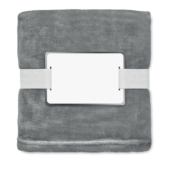 Branded RPET fleece blanket 280 gr/m²