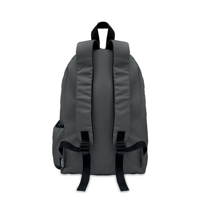 Branded 600D RPET polyester backpack