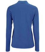 SOL'S Ladies Perfect Long Sleeve Piqué Polo Shirt Royal Blue