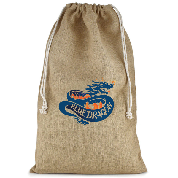 Branded Large Christmas Jute Sack