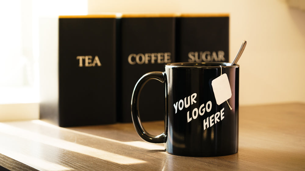 11oz Black Panel Mug
