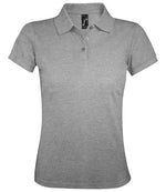 SOL'S Ladies Prime Poly/Cotton Piqué Polo Shirt Grey Marl
