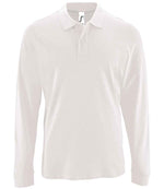 SOL'S Perfect Long Sleeve Piqué Polo Shirt White