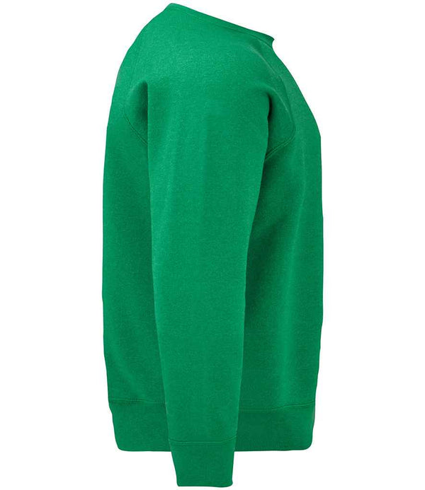 Fruit of the Loom Classic Raglan Sweatshirt Heather Green