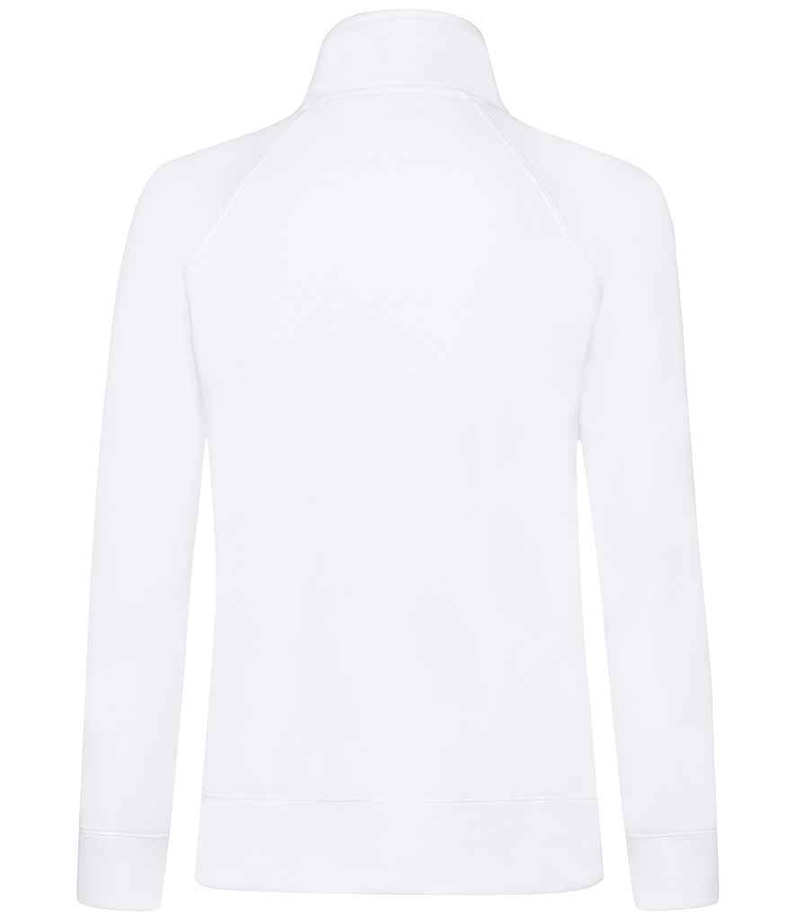 Fruit of the Loom Premium Lady Fit Sweat Jacket White