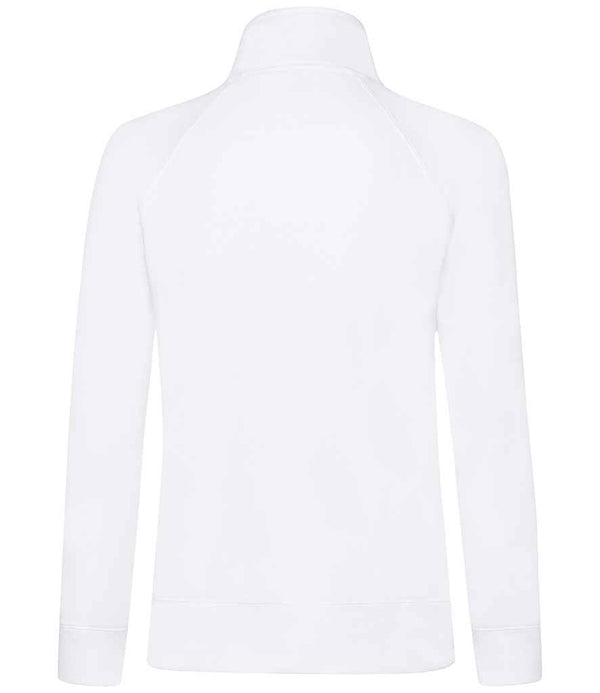 Fruit of the Loom Premium Lady Fit Sweat Jacket White