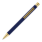 Branded TRAVIS GOLD ball pen with softfeel barrel
