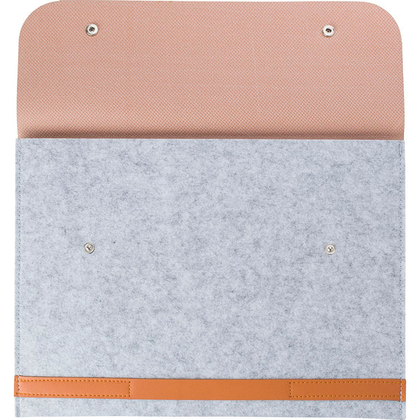 Branded Cheddon RPET felt laptop pouch