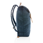 Canvas laptop backpack PVC free