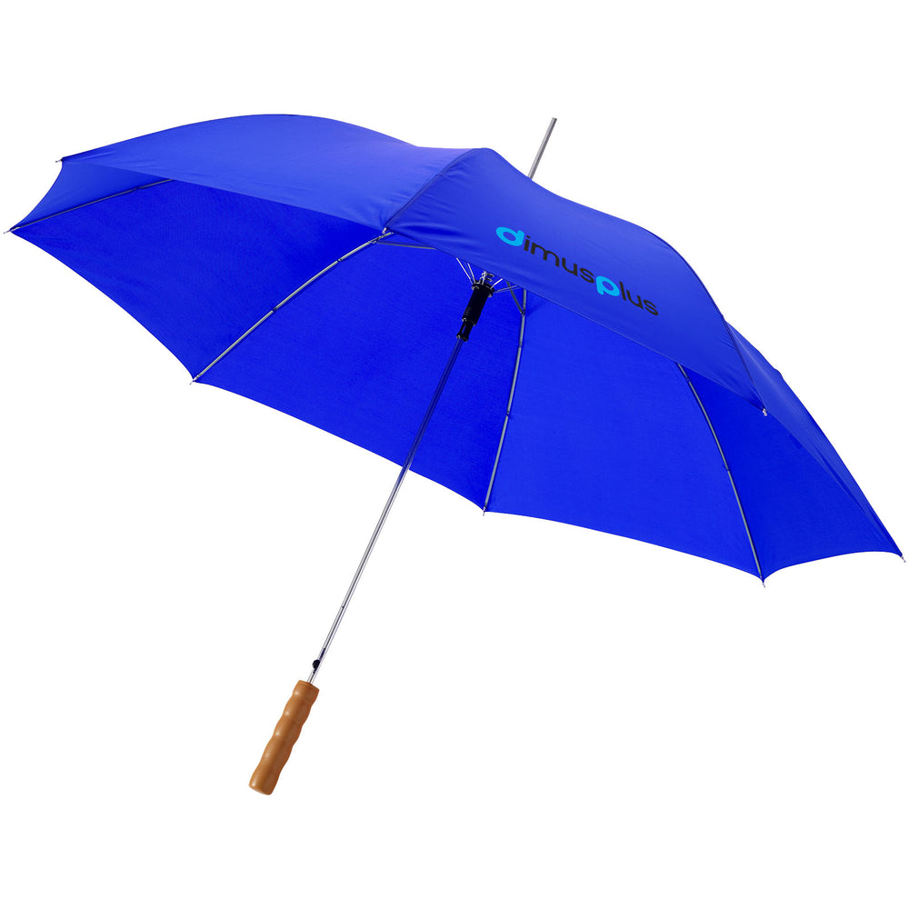 Branded Lisa 23" auto open umbrella with wooden handle