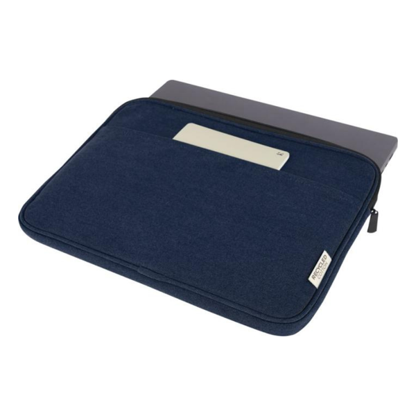 Branded Joey 14" GRS recycled canvas laptop sleeve 2L