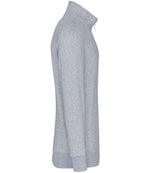 Kariban Zip Neck Sweatshirt Oxford Grey