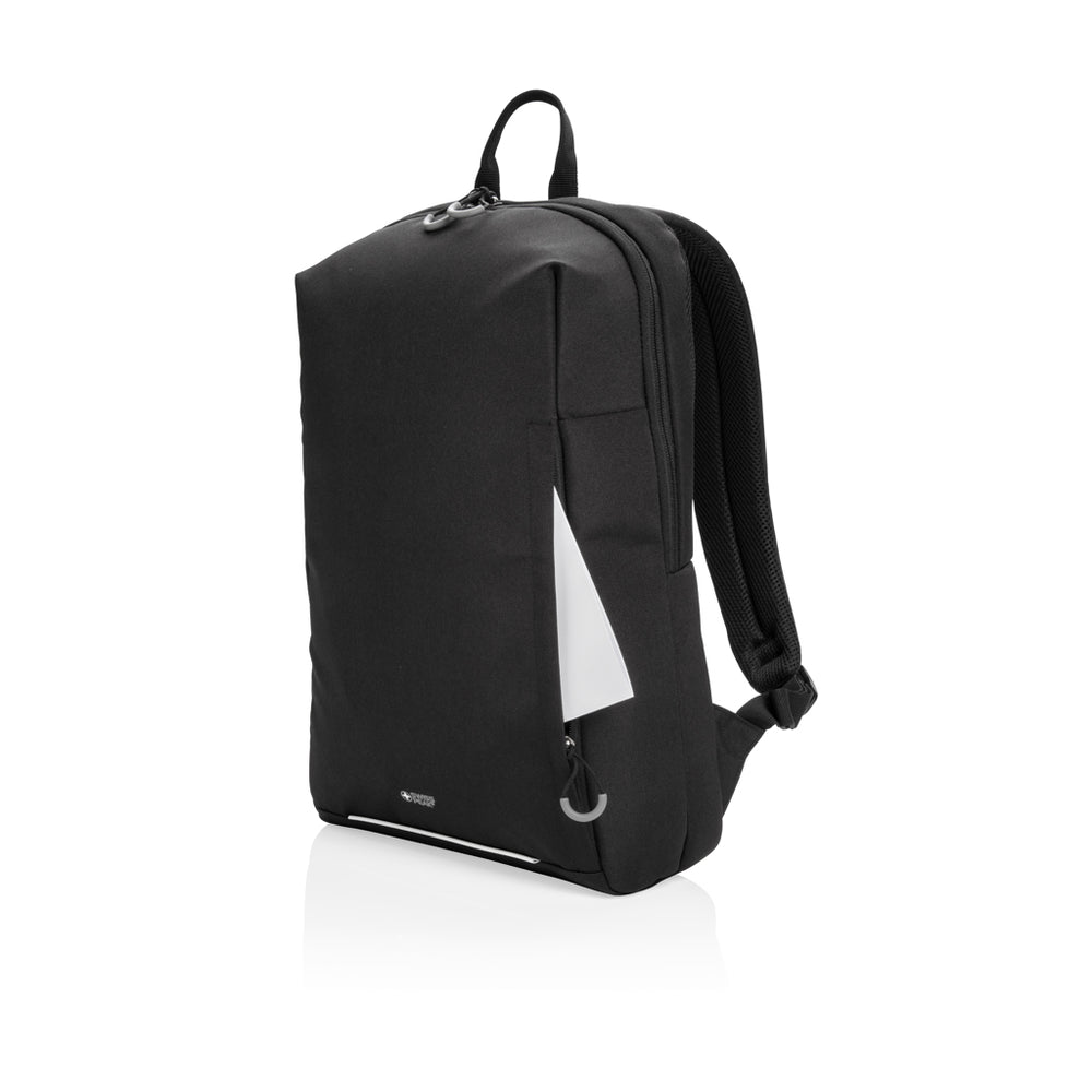 Branded Swiss Peak AWARE™ RFID and USB A laptop backpack
