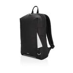Branded Swiss Peak AWARE™ RFID and USB A laptop backpack