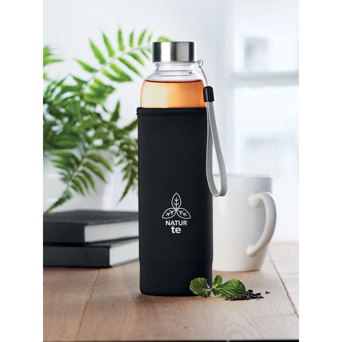 Branded Single wall glass bottle 500ml