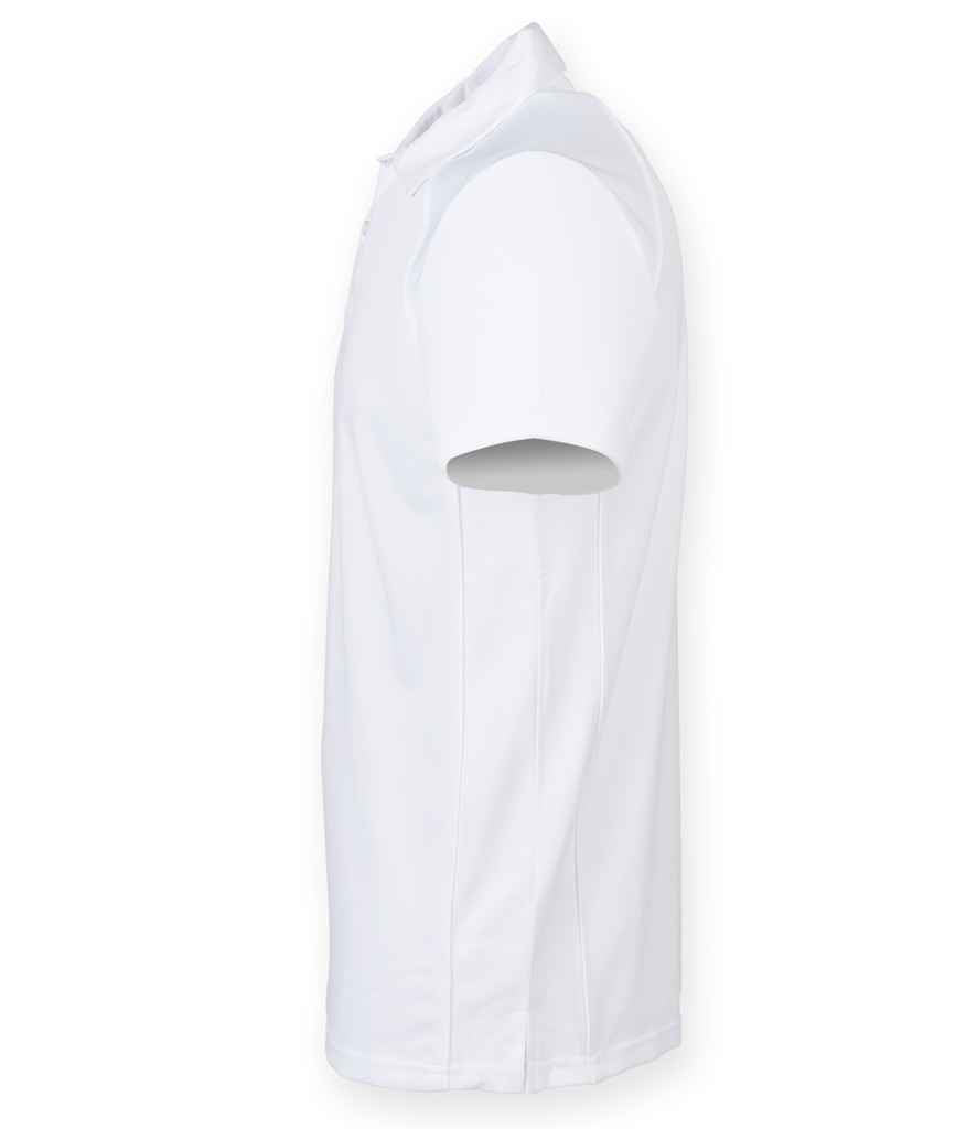 Finden + Hales Performance Piped Polo Shirt White/White