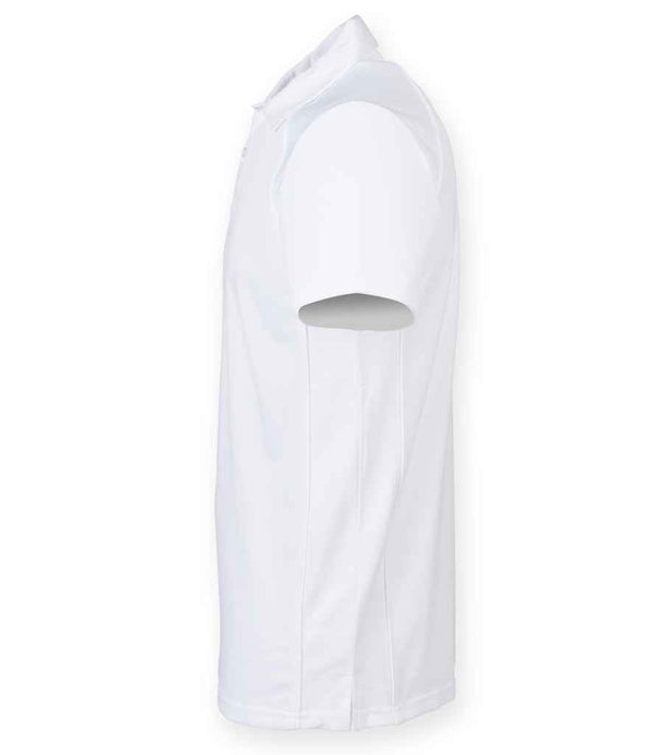Finden + Hales Performance Piped Polo Shirt White/White