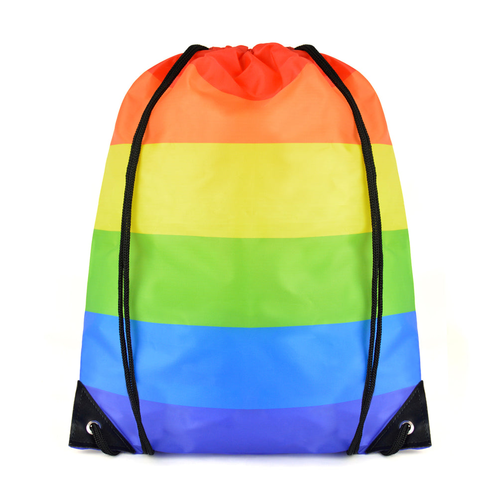Branded 210D Polyester drawstring rucksack
