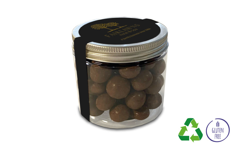 200ml Clear Pot with Chocolate Covered Raisins
