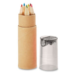 Branded 6 coloured pencils