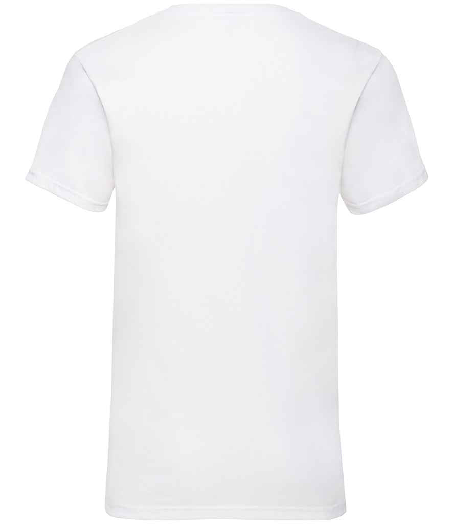 Fruit of the Loom V Neck Value T-Shirt White