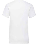 Fruit of the Loom V Neck Value T-Shirt White