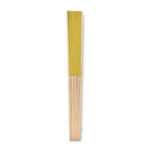 Branded Manual hand fan with bamboo handle
