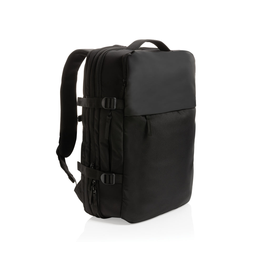 Branded Swiss Peak AWARE™ RPET 15.6' expandable weekend backpack