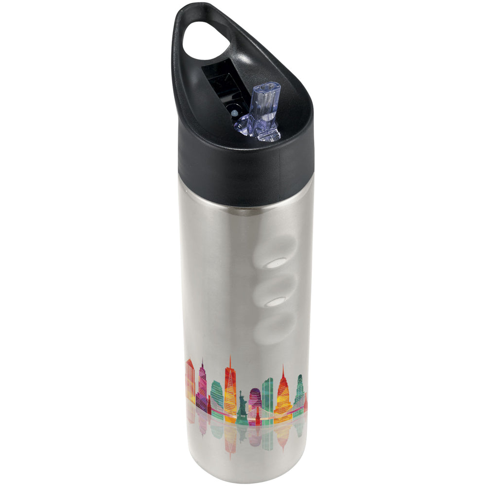 Branded Trixie 750 ml stainless steel sport bottle