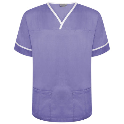 Behrens Contrast Trim Smart Scrub Top