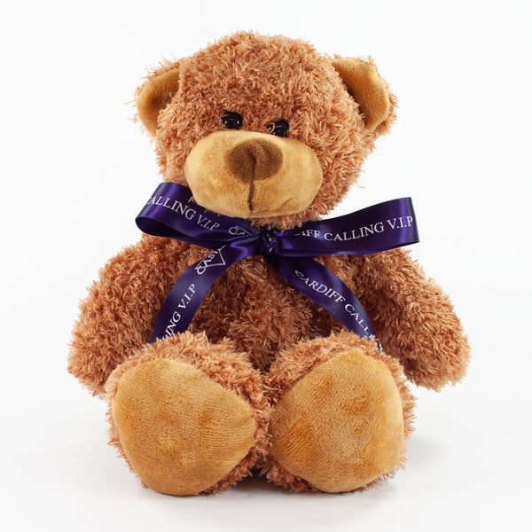 Bow Bear II 30cm Barney Bear, Chestnut
