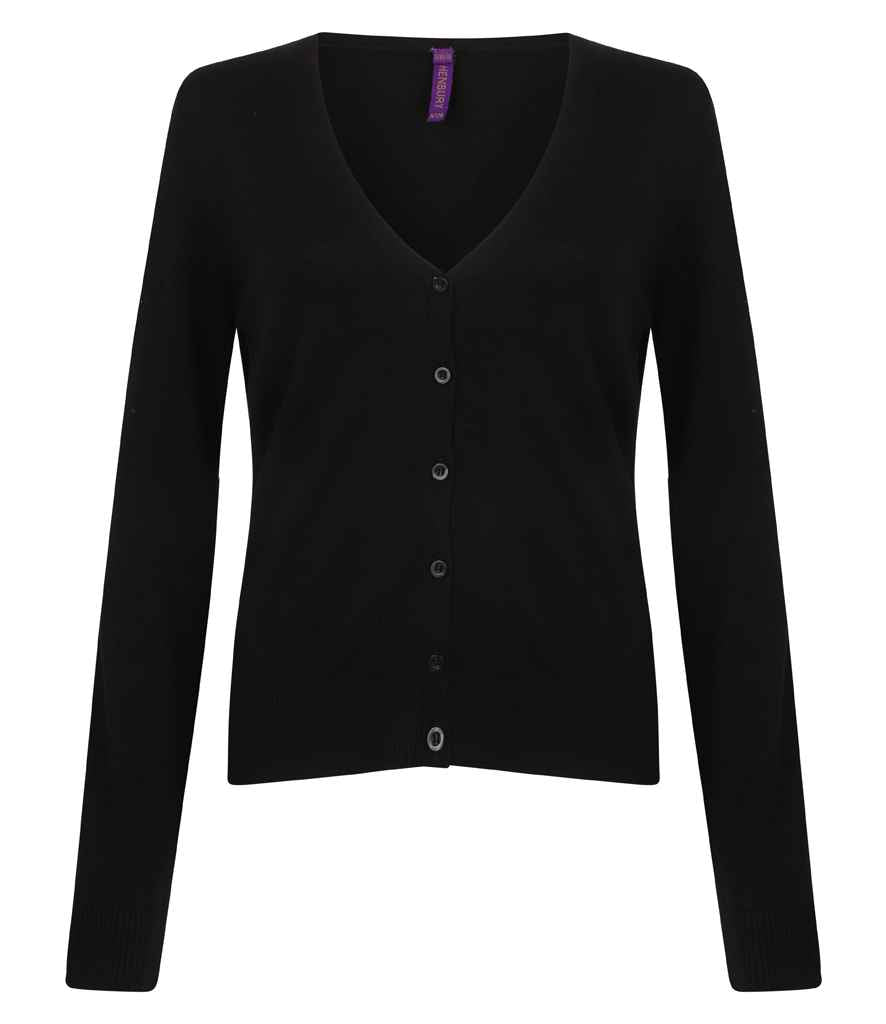 Branded Henbury Ladies Lightweight V Neck Cardigan