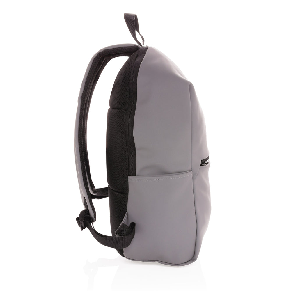 Branded Smooth PU 15.6"laptop backpack
