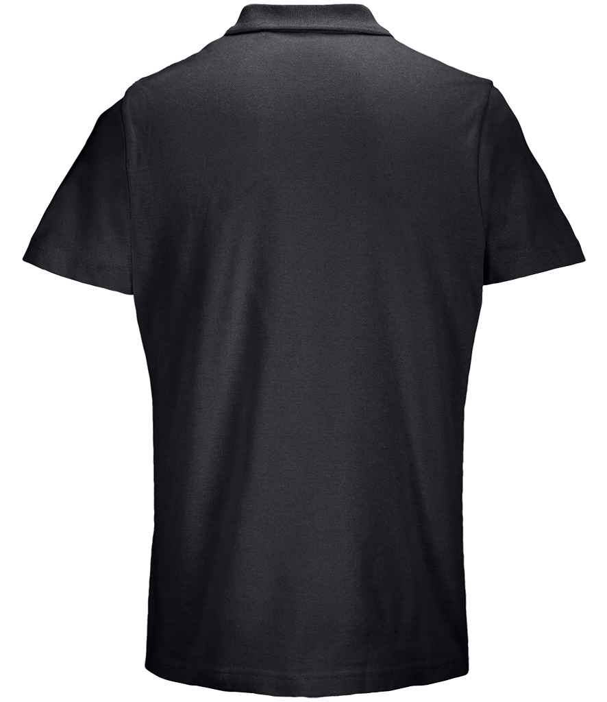 SOL'S Unisex Pulse Twin Piqué Polo Shirt Black