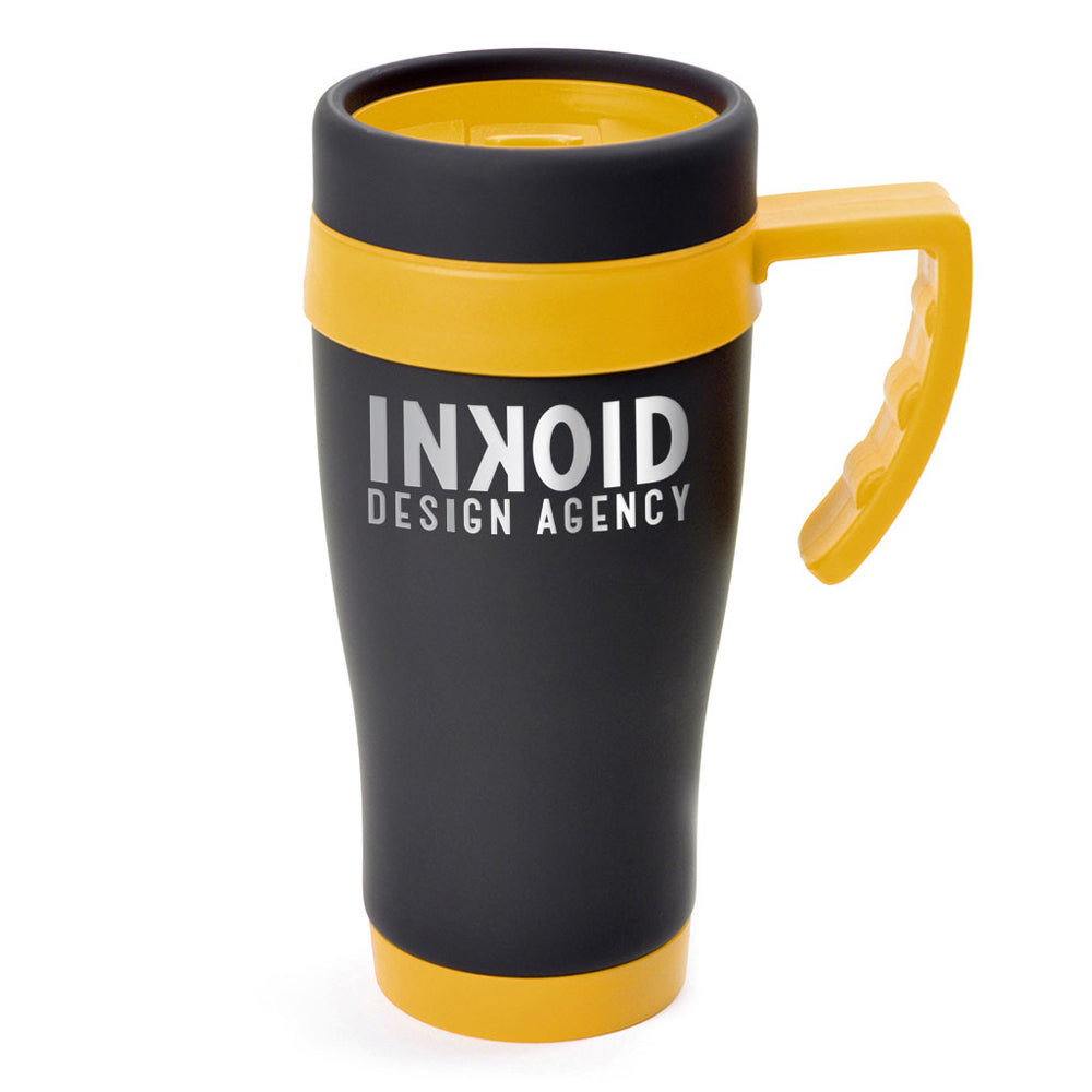 Branded Oregon Matt Black Travel Mug