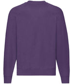 Fruit of the Loom Classic Raglan Sweatshirt Purple