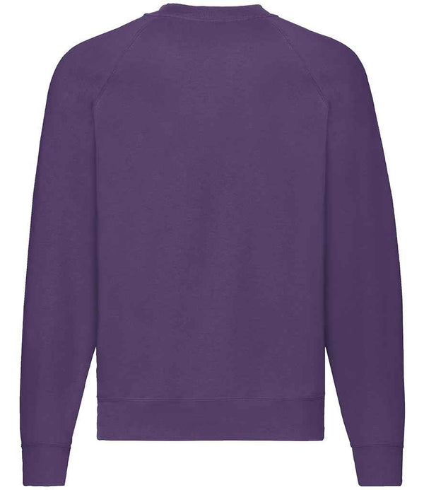 Fruit of the Loom Classic Raglan Sweatshirt Purple