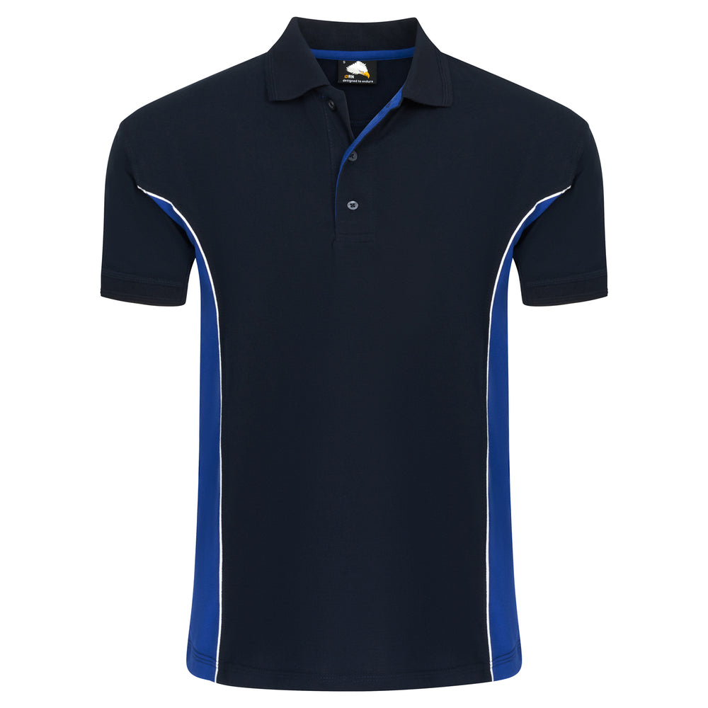Orn Silverswift Two Tone Poloshirt Navy/Royal