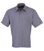 Premier Short Sleeve Poplin Shirt Steel