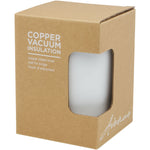 Branded Lagan 300 ml copper vacuum insulated stainless steel tumbler with bamboo lid