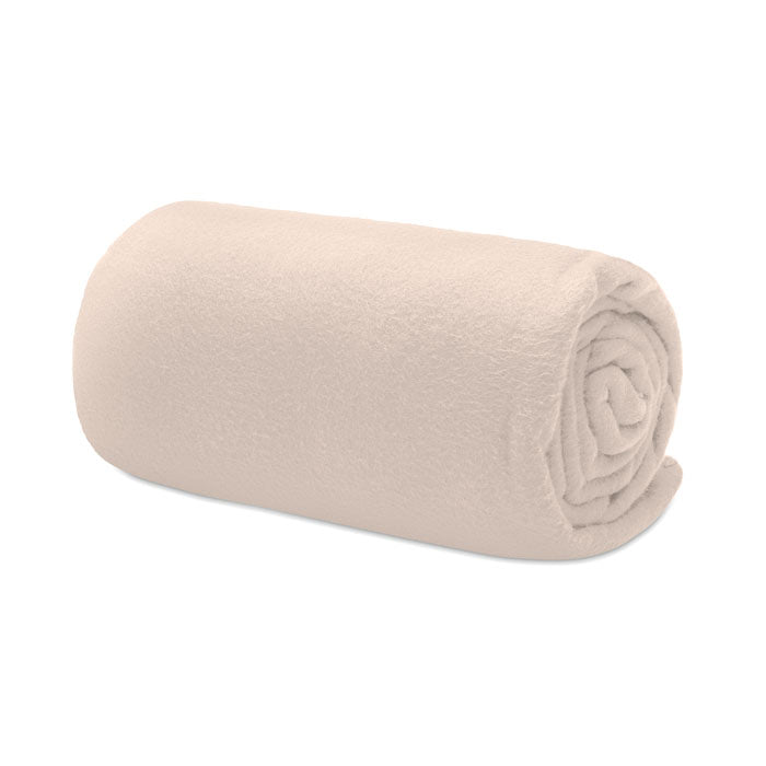 RPET fleece travel blanket Beige