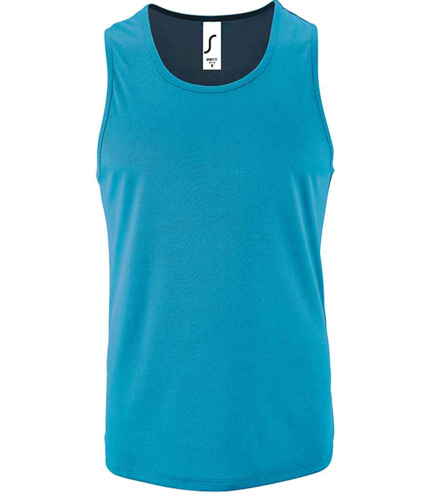 SOL'S Sporty Performance Tank Top Aqua