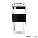 Milan high borosilicate glass cup