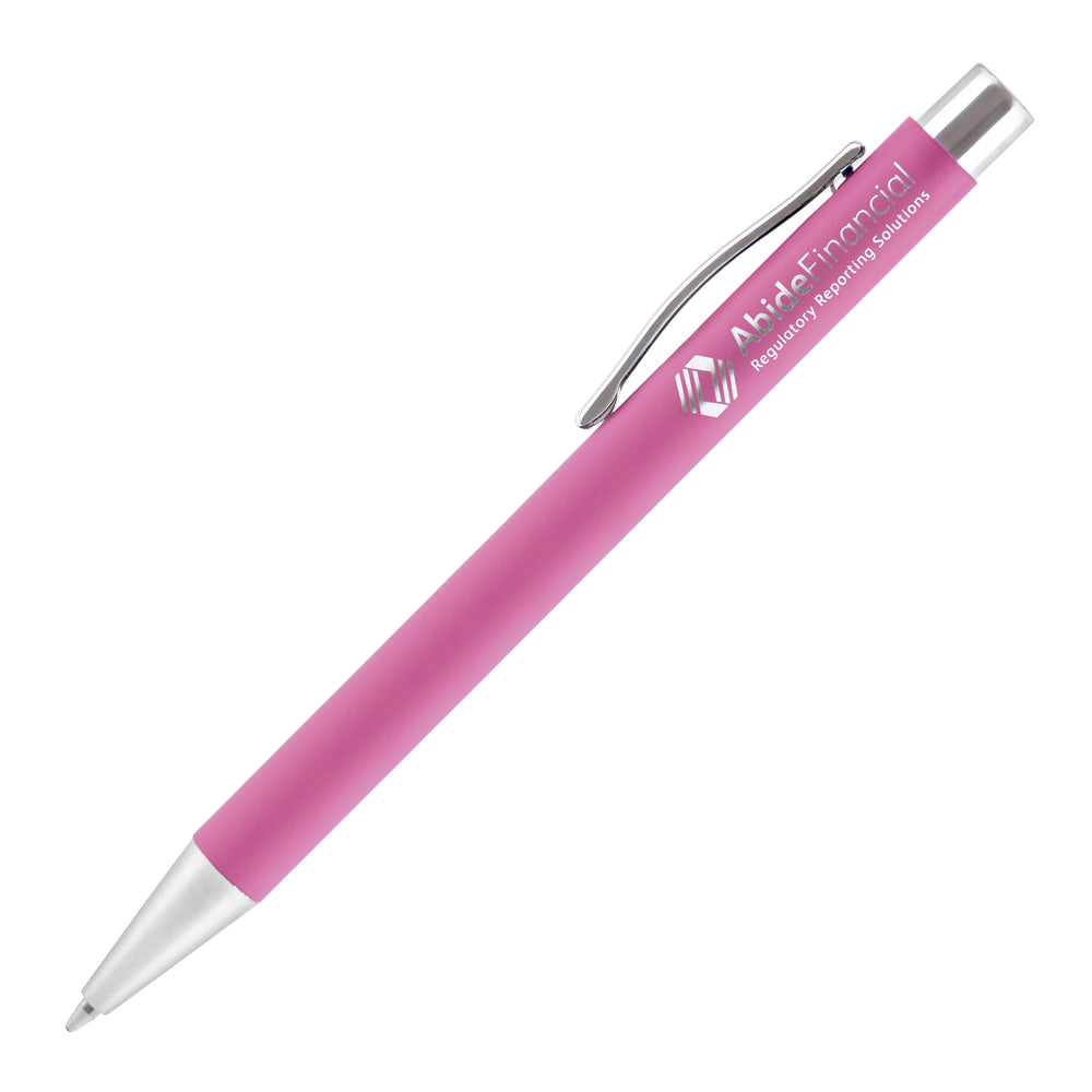 Travis Soft Feel Ball Pen with Chrome Trim