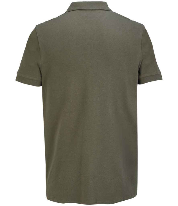 SOL'S Unisex Pacific Twin Piqué Polo Shirt Army