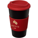 Branded Americano® 350 ml insulated tumbler with grip