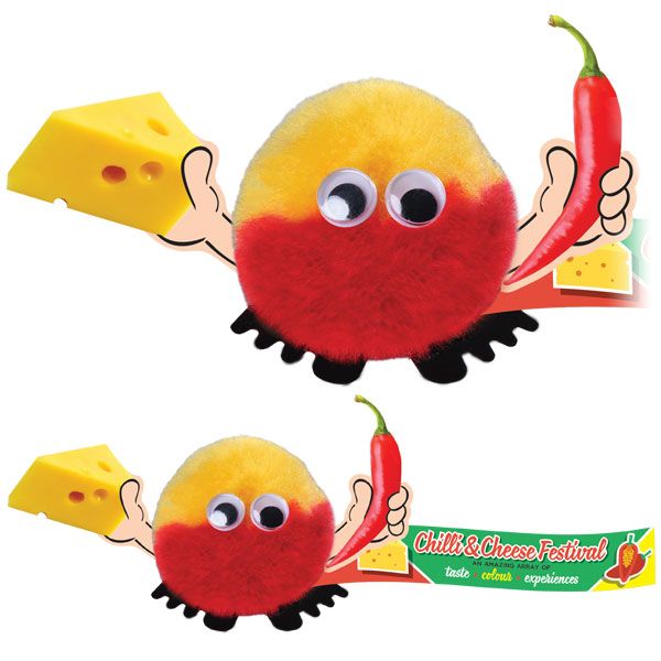 Food Themed Logobug Handholders Cheese & Chilli Handholder