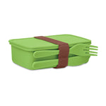 Lunch box with cutlery