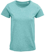 SOL'S Ladies Crusader Organic T-Shirt Heather Light Green
