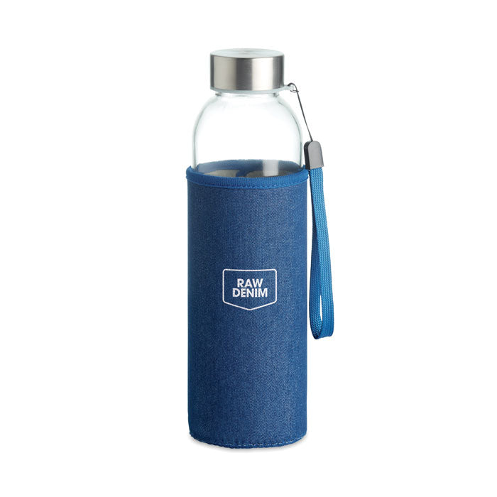 Branded Glass bottle in pouch 500 ml